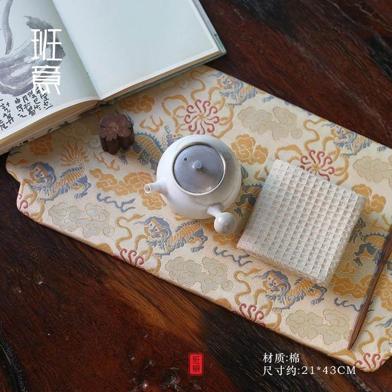 班意新中式织锦干泡茶席和风禅意桌旗棉麻印花田园餐桌布艺茶杯垫,淘宝优惠券,粉丝福利购,淘宝优惠卷