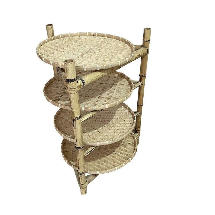 竹架子竹编置物架竹制品簸箕火锅架多层楠竹晾茶晒架竹三脚架手工,淘宝优惠券,粉丝福利购,淘宝优惠卷