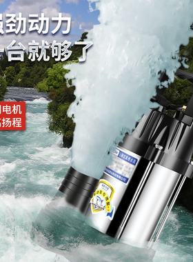 永陆无刷直流潜水泵高扬程48V60V72伏通用电动电瓶车抽水泵抽水机