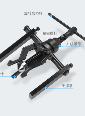 三爪拉马轴承拆卸工具三角爪拉轮器拉拔器拔轮器汽车轴承拆卸工具