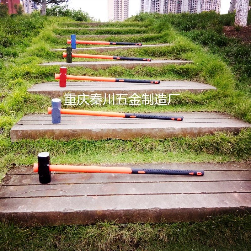八角锤纤维倒桩带柄健身长柄大铁锤防震消防锻打专业石头锤,淘宝优惠券,粉丝福利购,淘宝优惠卷