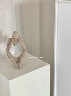 TJJ丨抽象人物雕塑摆件树脂艺术小众工作室民宿装饰道具ins同款