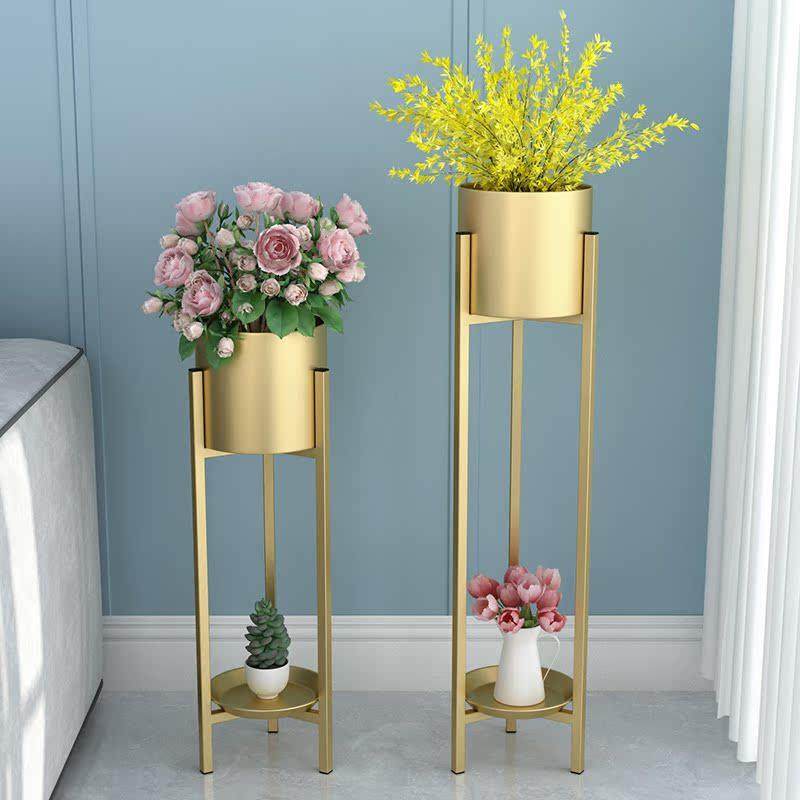 北欧花架子室内客厅落地式电视柜不锈轻奢绿萝花架花盆,淘宝优惠券,粉丝福利购,淘宝优惠卷