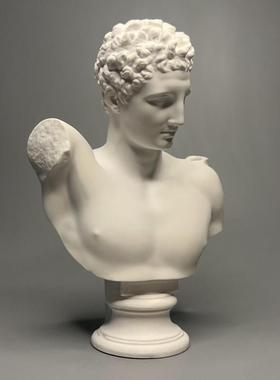 赫尔墨斯艺术石膏雕塑桌面装饰摆件美术素描教具酒吧家居装饰礼物