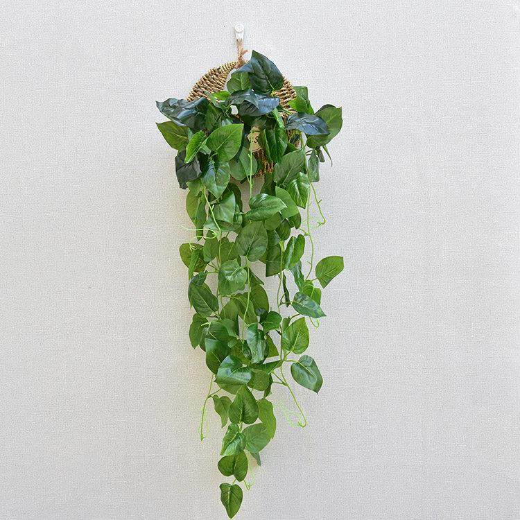 墙面装饰仿真花束玫瑰花藤客厅墙上壁挂式装饰花仿真绿萝假花套装,淘宝优惠券,粉丝福利购,淘宝优惠卷
