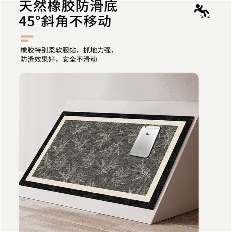 Kitchen floor mats, non-slip, anti-oil, water-absorbent floor mats, wipeable and washable, special stain-resistant carpets, diatom mud floor mats