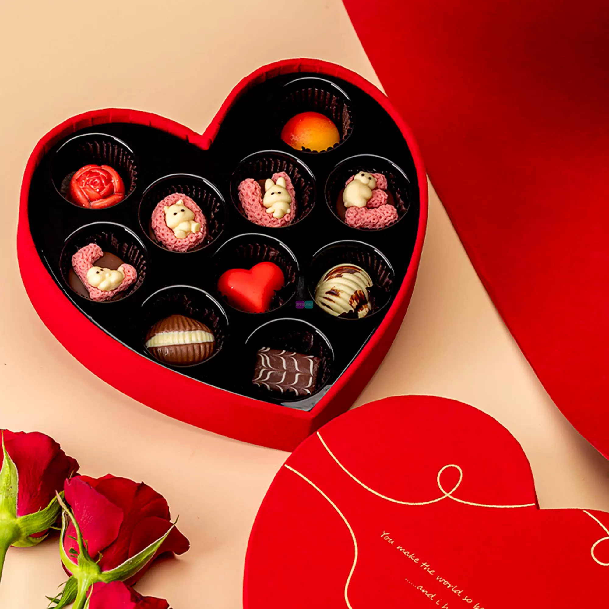 Изысканный подарок Choco Choco Choco Choco чистое кокосовое масло LOVE шоколадная подарочная коробка 100 г для девушки
