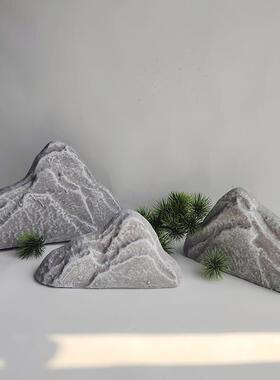 仿真假山石头造景苔藓泡沫道具摆件室内橱窗装饰石块岩石拍摄毛石