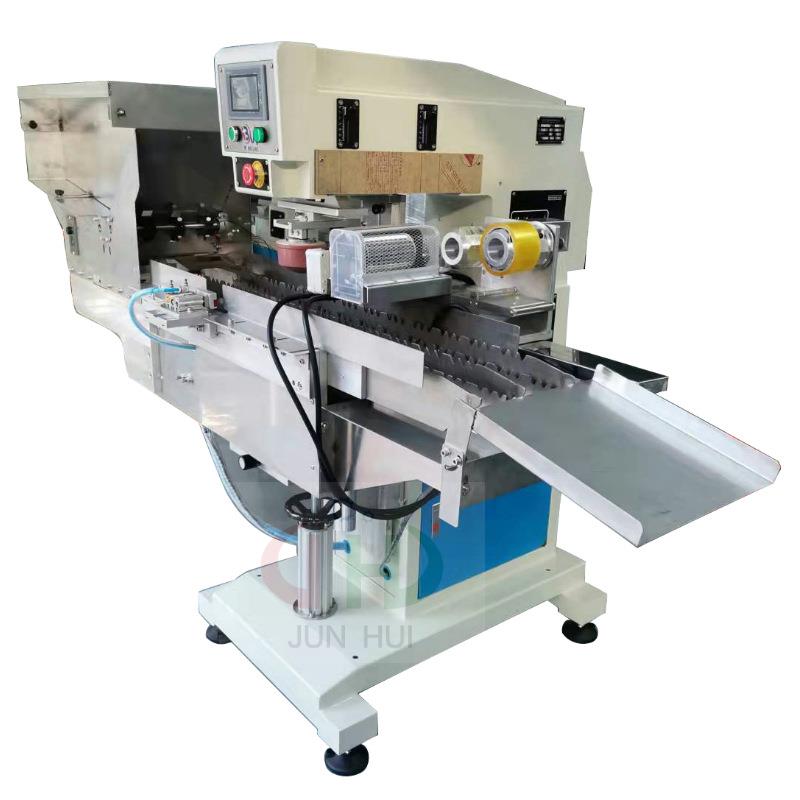 肇庆厂家全自动小气撑杆移印机眉笔木柄圆杆全自动移印烘干一体机 - 图3