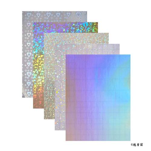 压膜烫膜照片自制小卡镭射冷裱膜拼豆膜吧唧自粘不干胶工具 - 图2