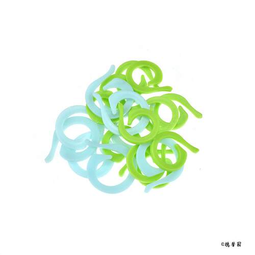 钩织计数环编织工具便携式心形钩针毛衣针记号扣逗号圈开口式几何 - 图0