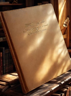 可翻页覆古金边皮书样板房展厅装饰真书样品屋展示中心书柜摆件摄