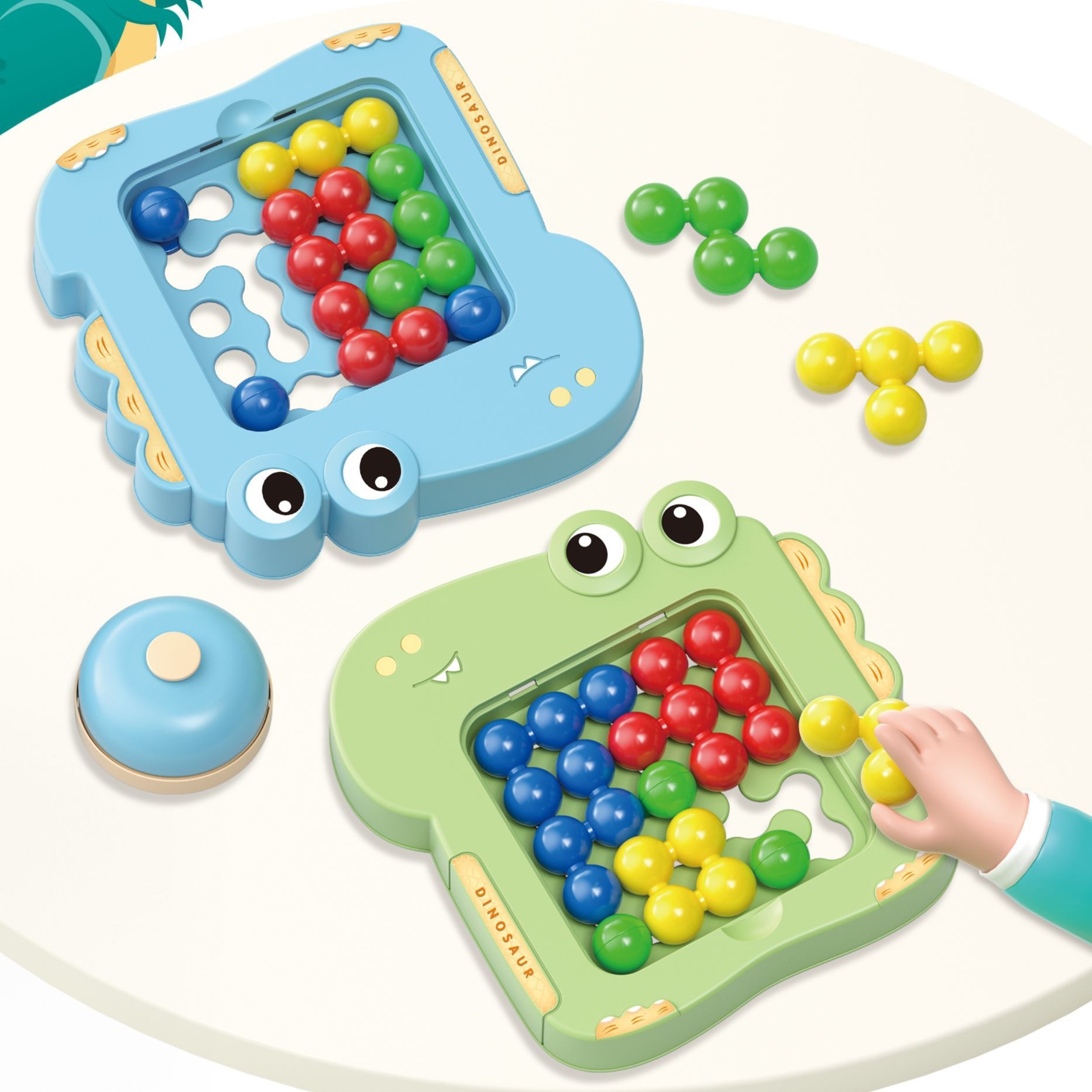 儿童益智桌游玩具魔珠拼图亲子互动思维专注力训练游戏幼儿园礼物 - 图0