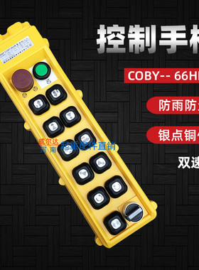 诺泰按钮开关COBY-66HBS双梁起重机行车电动葫芦双排双速控制手柄