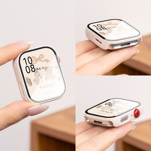 适用华为FIT5保护壳FIT4手表4pro壳膜一体watchfit3保护套表带fit2运动watch三代新款表壳配件全包钢化膜配件 - 图1