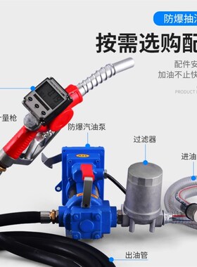 进口抽油机电动抽油泵汽油泵12V24V220V汽油防爆自吸泵加柴油器