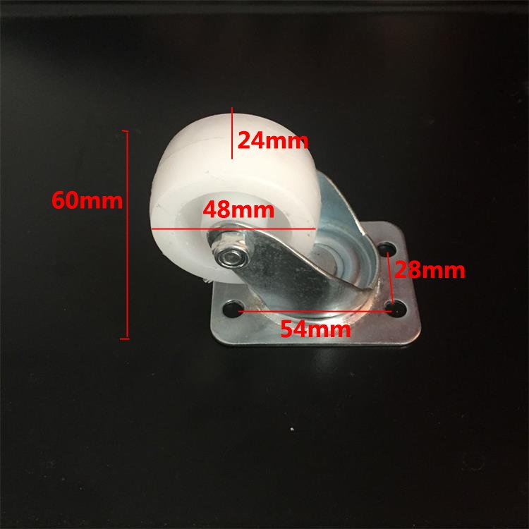 包邮白尼pp2寸万向脚轮家具书柜货架小轮子旋转白色轱辘加厚耐用,淘宝优惠券,粉丝福利购,淘宝优惠卷