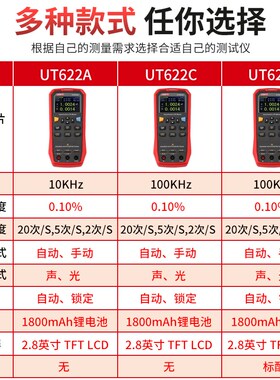 优利德UNIT手持式数字电桥电感电容测试仪UT622A/C/E UT611 UT612