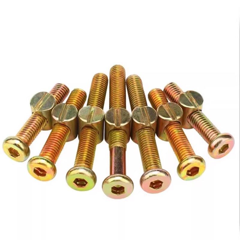 M6家具五金螺丝婴儿童床配件螺丝横孔螺母书柜斜平头螺丝M8螺母,淘宝优惠券,粉丝福利购,淘宝优惠卷