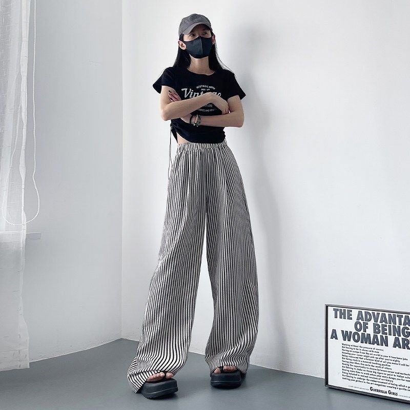 慵懒阔腿裤女夏季大码胖mm宽松显瘦直筒裤梨型身材垂感山本空调裤,淘宝优惠券,粉丝福利购,淘宝优惠卷