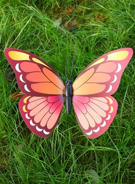 30CM园艺插杆仿真蝴蝶 40CM森系盆景插花绿植森系装Y饰道具工艺品