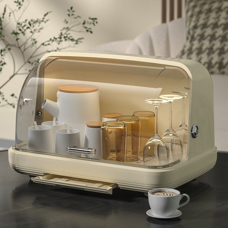 宝宝奶瓶收干沥水架子防尘带盖婴儿宝宝辅食餐具碗筷盘子收纳箱柜,淘宝优惠券,粉丝福利购,淘宝优惠卷