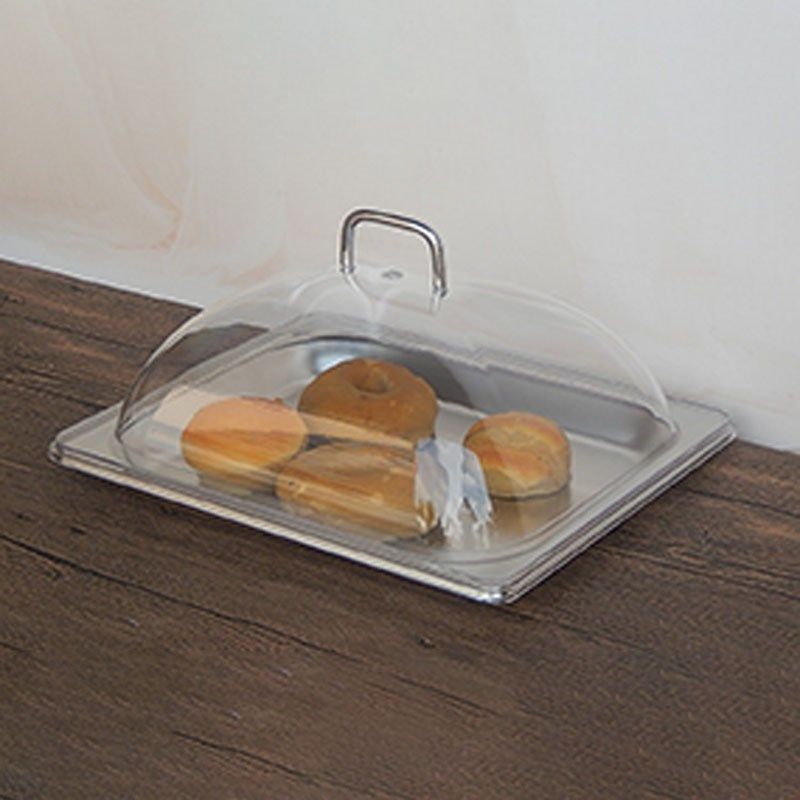 不锈钢盆盘子带盖热菜卤菜自助餐盘子带盖透明保鲜罩手提盖长方形,淘宝优惠券,粉丝福利购,淘宝优惠卷