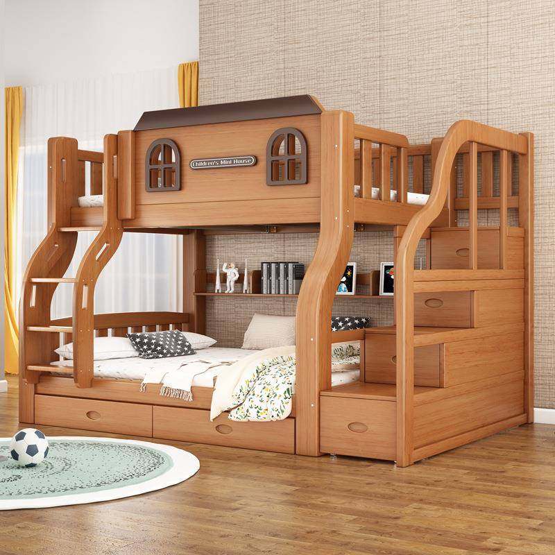 喜挚儿童双层床实木上下床成人两层床高低床子母床上下铺床母子床,淘宝优惠券,粉丝福利购,淘宝优惠卷