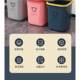 Trash can household living room, kitchen, toilet, bathroom, bedroom, large capacity, light luxury office classification, trash can table Qi