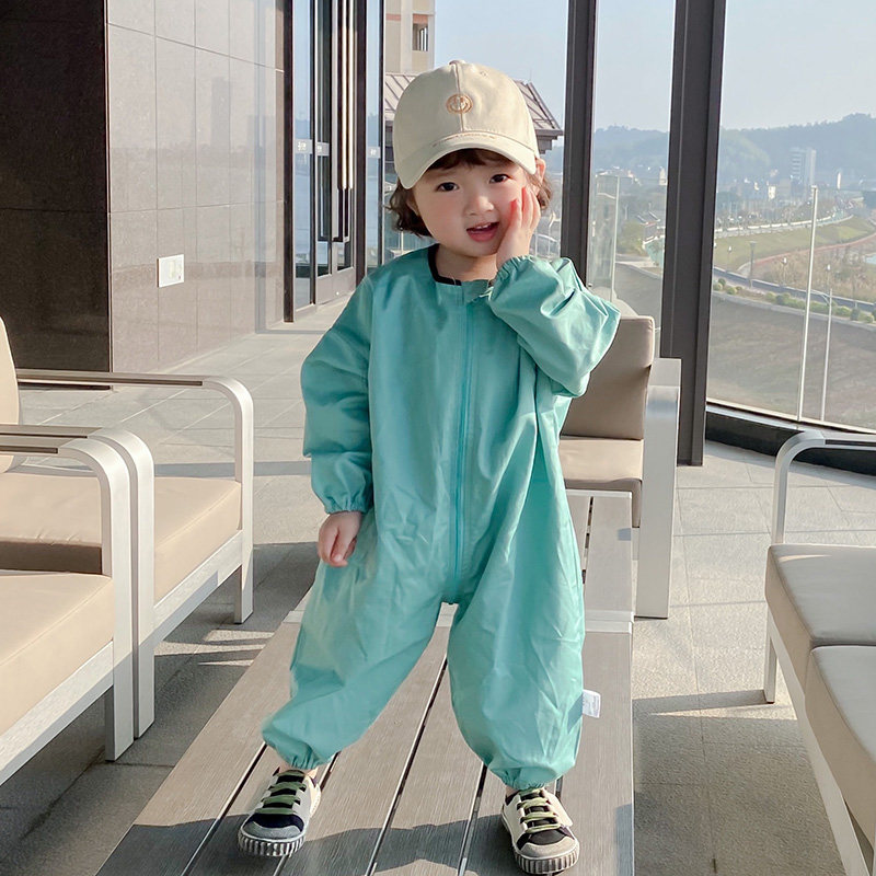 宝宝爬爬服拖地户外女婴儿爬行服儿童连体男宝防脏爬爬衣耐脏秋冬 - 图1