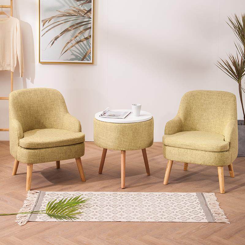 9U实木阳台桌椅三件套储物茶几客厅卧室休闲布艺沙发椅组合现代简,淘宝优惠券,粉丝福利购,淘宝优惠卷