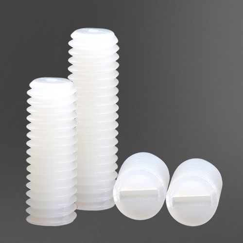 尼龙平端顶丝无头螺钉一字机米紧定螺丝塑料M3M4M5M6M8*x4x5-40mm - 图3