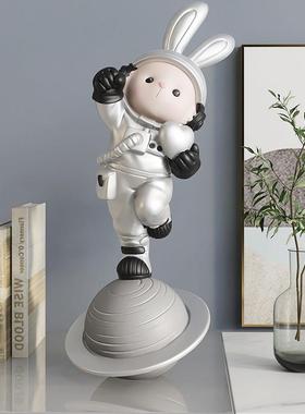 轻奢兔子桌面摆件客厅电视柜酒柜玄关家居饰品生日礼物送女生儿童