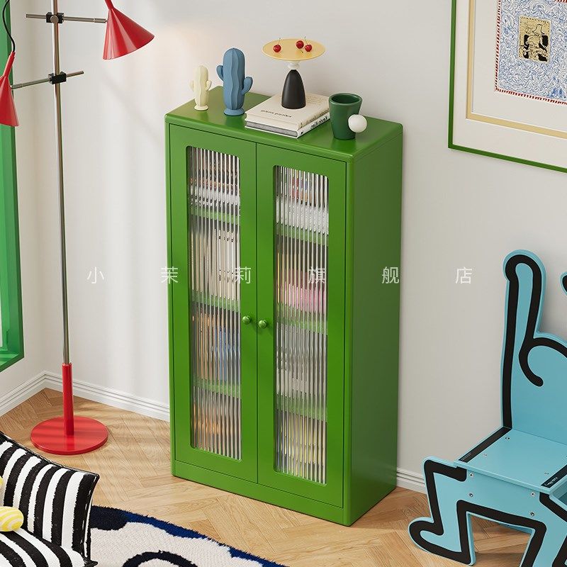 钢制书架带门儿童书柜客厅储物柜一体靠墙落地置物架收纳柜无甲醛,淘宝优惠券,粉丝福利购,淘宝优惠卷