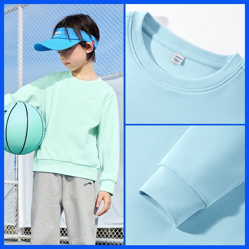 贵人鸟童装男童卫衣春秋款儿童2026新款长袖薄大童宽松秋装运动服,淘宝优惠券,粉丝福利购,淘宝优惠卷
