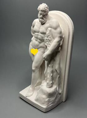 大力神肌肉大力士石膏像雕塑工艺品家居装饰摆件美术素描教具礼物