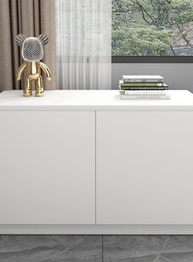 实木阳台柜子储物柜家用阳台收纳置物柜大容量地柜矮柜飘窗柜定