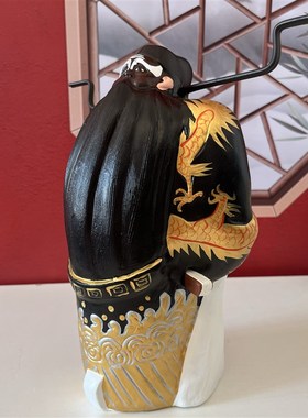 非遗泥人张摆件-包公包青天包拯摆件办公桌摆件送法院法官领导