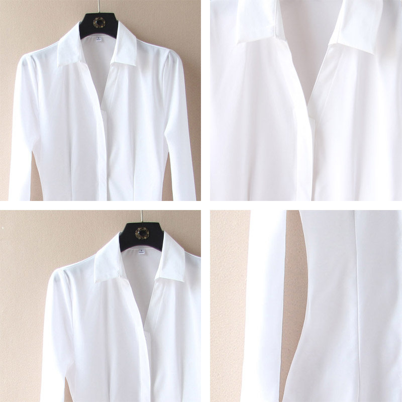 抗皱易打理职业连体衬衫女白衬衣工作服正装长袖寸衫女春秋装工衣,淘宝优惠券,粉丝福利购,淘宝优惠卷