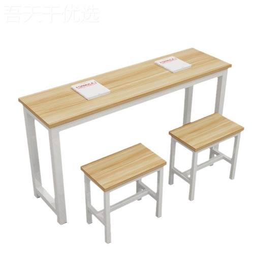 培训桌7879椅课长条桌单双人中课小桌学生补习班辅导培训班桌椅 - 图3