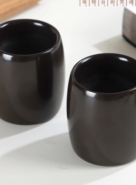 砭石养生水杯玄黄砭石能量石水杯