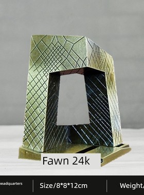 电视总部大楼模型家装饰品北京大裤衩合金地标建筑摆件北京工艺品