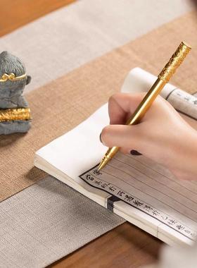 朱炳仁铜如意金箍笔套装铜笔齐天大圣笔架摆件悟空棒新年生日礼物