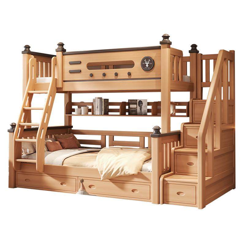 全实木上下床榉木儿童床高低铺小户型双人床子母床上下铺木床双层,淘宝优惠券,粉丝福利购,淘宝优惠卷
