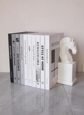 27CM样板房装饰真书 彩色内页可翻页装饰书 卖场道具书摆件饰品