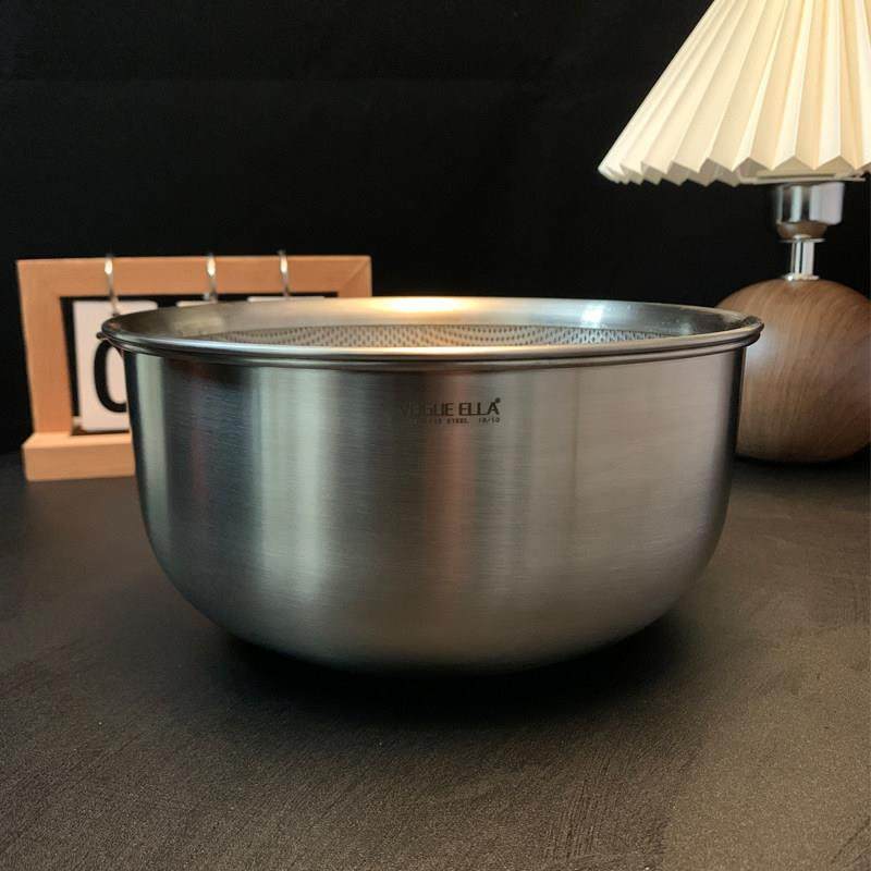 【自留款】304不锈钢沥水篮洗菜盆双层厨房漏盆水果盆滤水淘米篮,淘宝优惠券,粉丝福利购,淘宝优惠卷