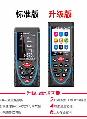 深达威雷射测距仪室外户外手持式充电红外测量仪SW-Q80/Q120/Q200