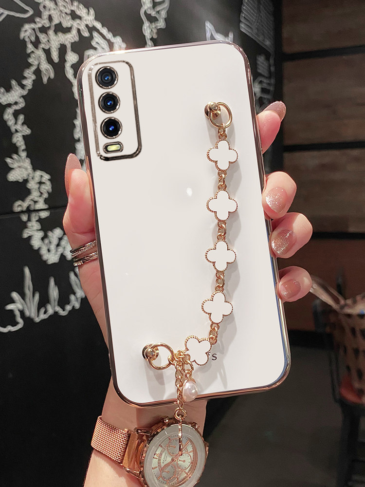 适用vivoy30手机壳vivo Y30g标准版活力保护5G硅胶套V2034A带手链条viviy全包防摔软壳viovy女网红可爱侧边指