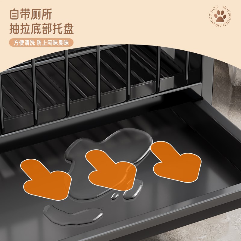 狗笼子大型犬中型犬狗笼带厕所家用室内外金毛拉布拉多笼宠物用品 - 图2