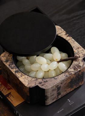 田园风装饰摆件收纳饰品盒珠宝首饰盒复古储物盒边柜美陈场景布置